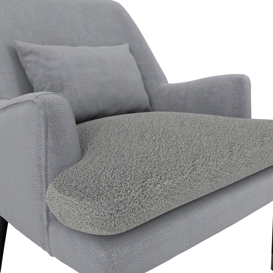 Montana Soft Grey Boucle Armchair